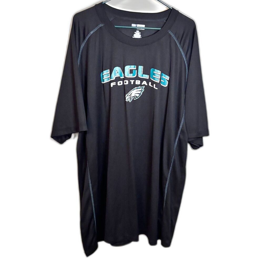 Philadelphia Eagles NFL Team Apparel 3X Black Jersey Graphic T-Shirt